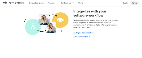 Remove.bg automatic selection technology