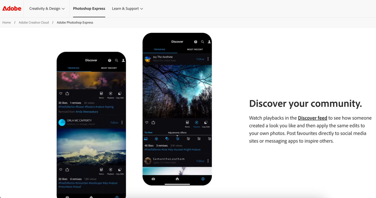 Adobe Photoshop Express Background Removal