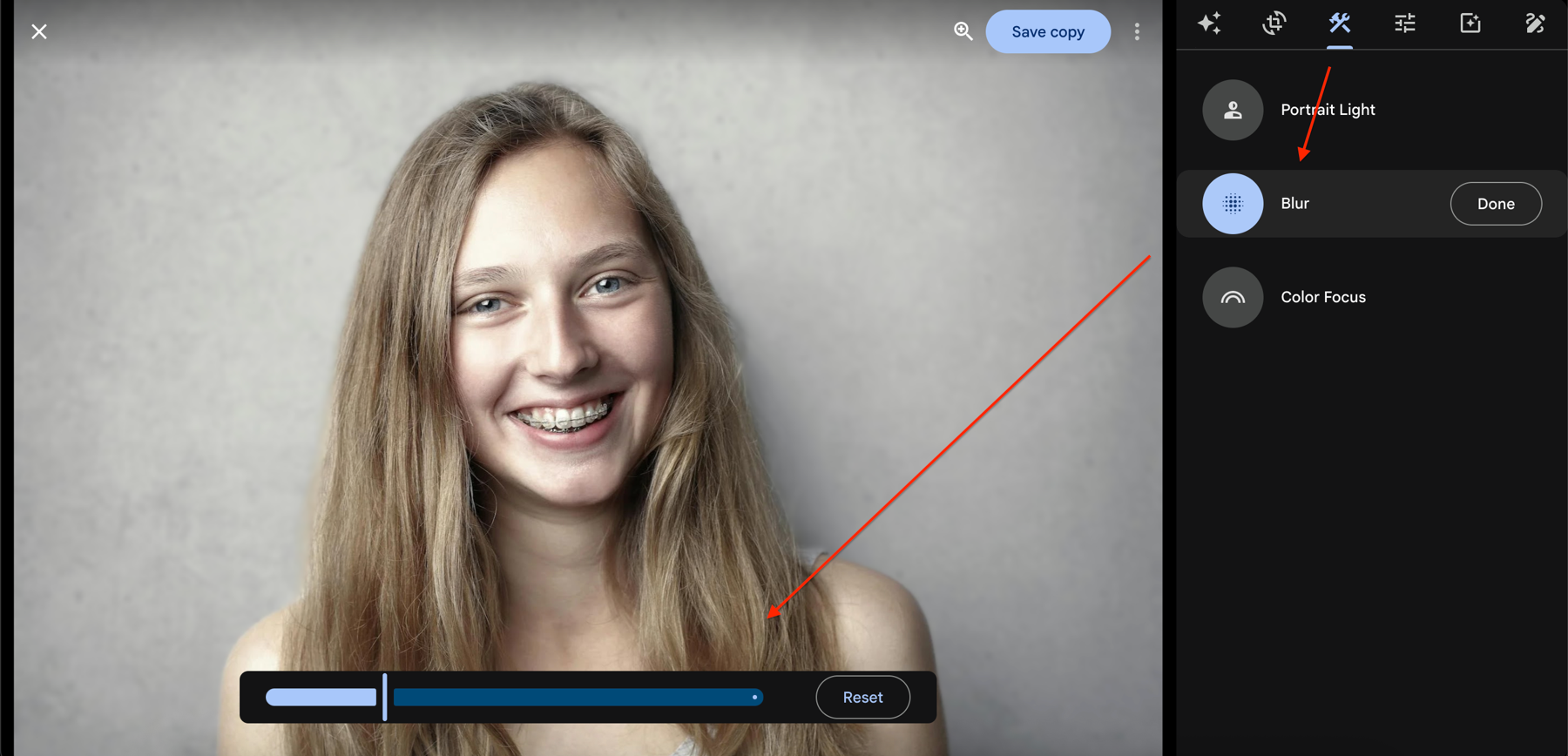 Google Photos Background Blur